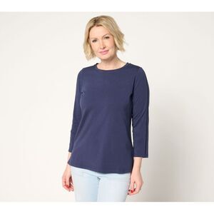 Maya J Women's Top Sz XS Primabelle Knit Ladder Lace -Sleeve Blue A679874